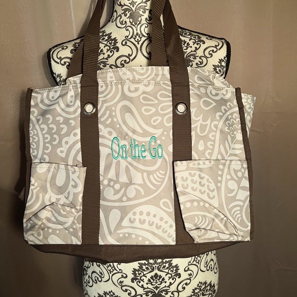 Thirty-One Zip Top Organizing Utility Tote